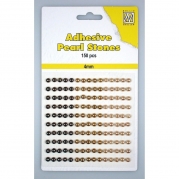 AdhesivePearls4mm-3TonesBrown